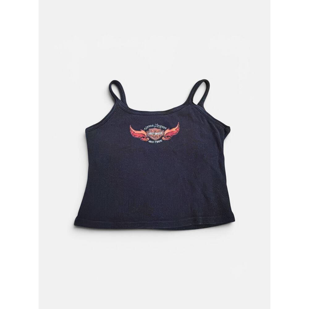 Harley Davidson Black Cotton Top Medium